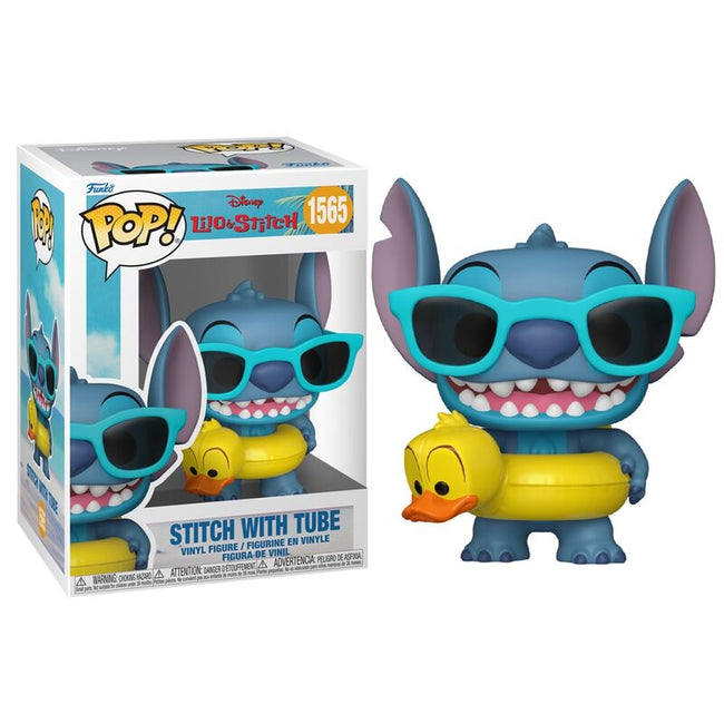 Funko pop! lilo y stitch  stitch en flotador Hover Image