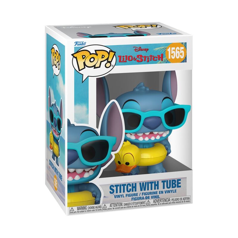 Funko pop! lilo y stitch  stitch en flotador