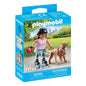Playmobil - patinadora con golden retriever