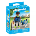 Playmobil - corredor con border collie