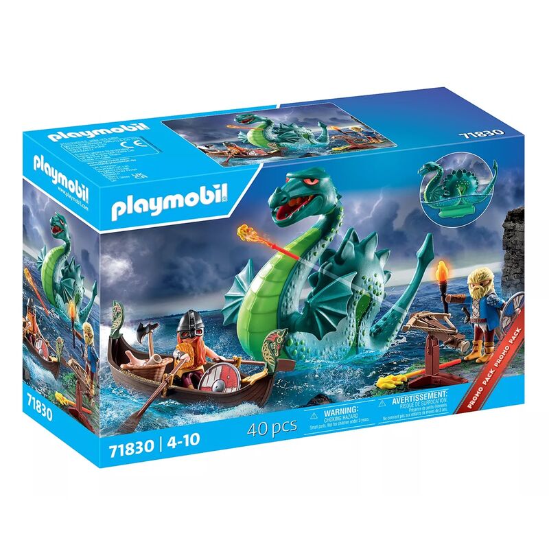 Playmobil - vikingos con monstruo marino