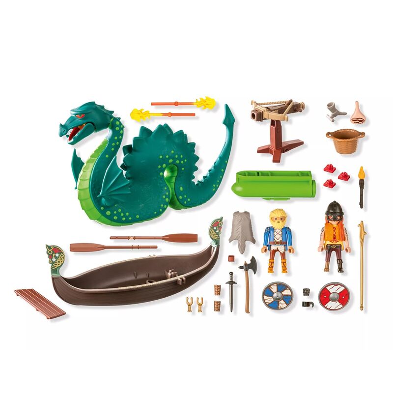 Playmobil - vikingos con monstruo marino
