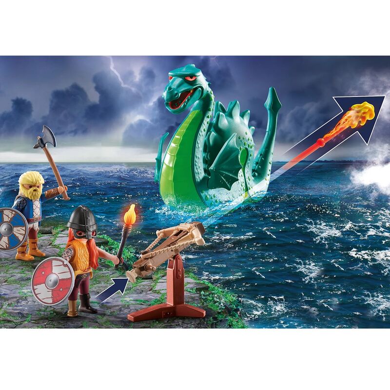 Playmobil - vikingos con monstruo marino