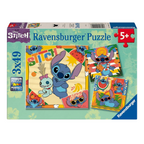Ravensburger puzle - disney stitch 3x49 piezas