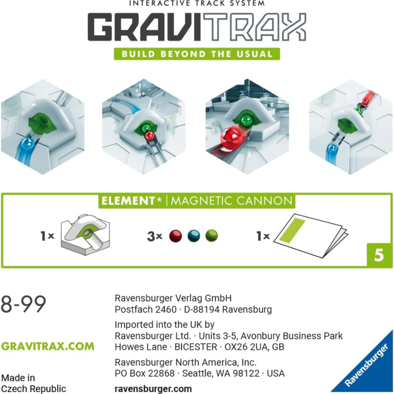 Ravensburger gravitrax - elemento: caón magnético