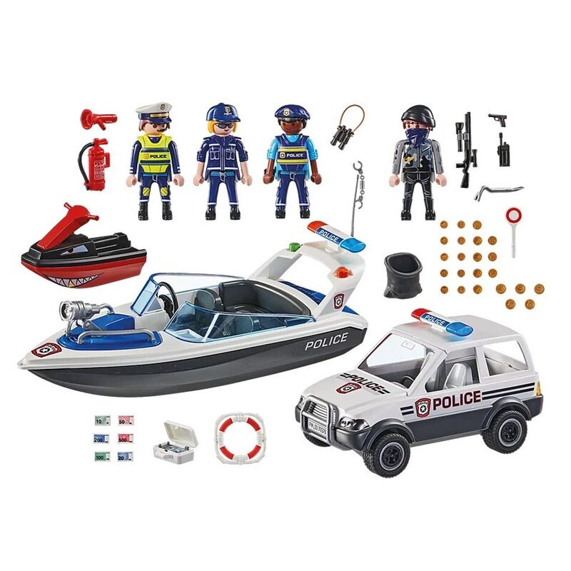 Playmobil - persecución policial en el agua