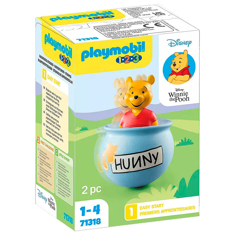 Playmobil 1.2.3 & Disney - El Tarro de Miel de Winnie The Pooh
