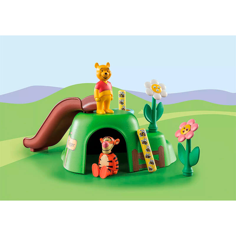 Playmobil 1.2.3 & disney - el jardín de las abejas de winnie the pooh y tigger