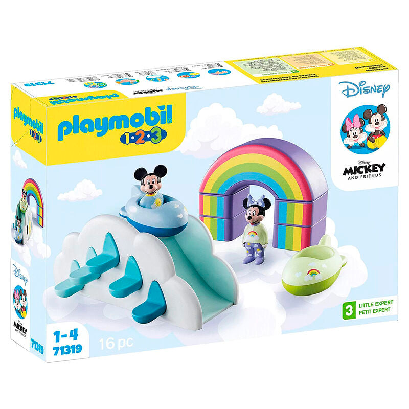 Playmobil 1.2.3 & disney - la casa nube de mickey y minnie
