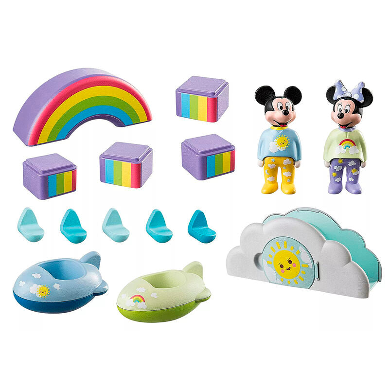 Playmobil 1.2.3 & disney - la casa nube de mickey y minnie
