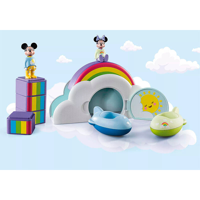 Playmobil 1.2.3 & disney - la casa nube de mickey y minnie