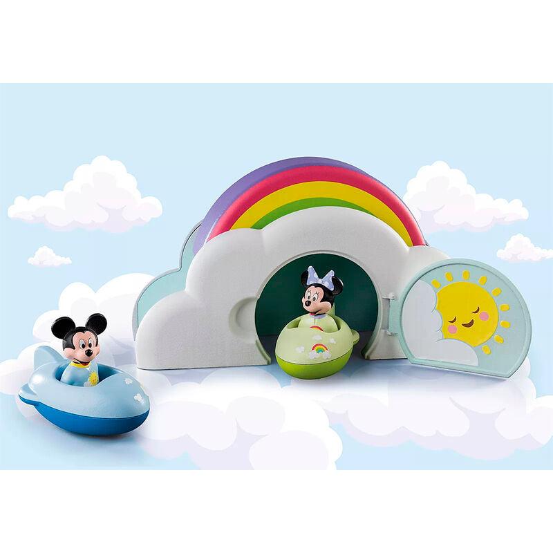 Playmobil 1.2.3 & disney - la casa nube de mickey y minnie