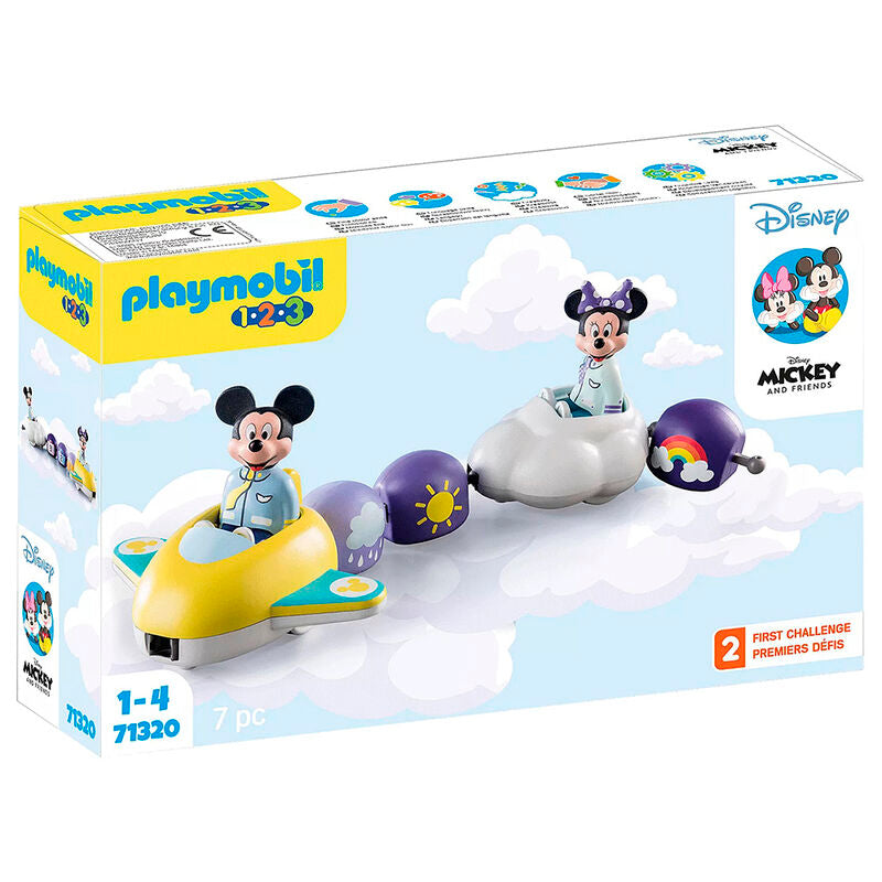 Playmobil 1.2.3 & Disney - Tren Nube de Mickey y Minnie