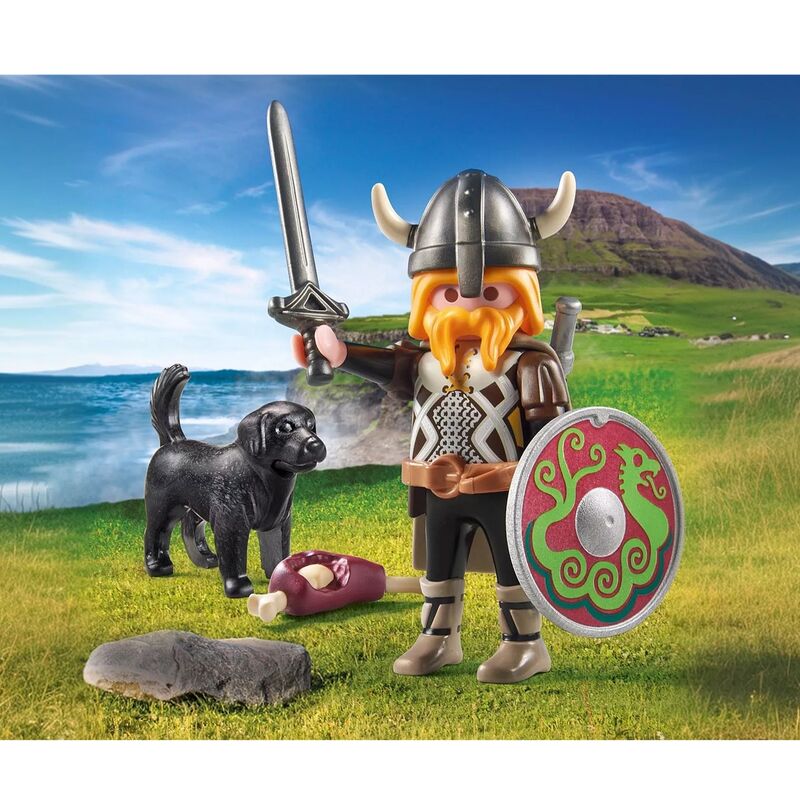 Playmobil - vikingo con perro guardián