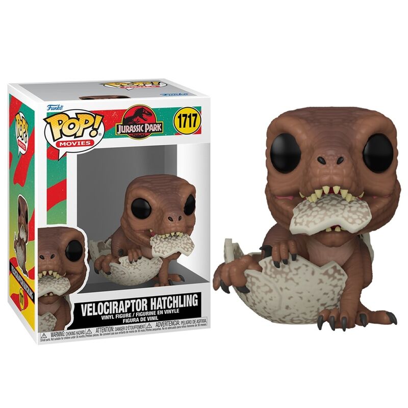 Funko pop! parque jurásico - velociraptor eclosionando