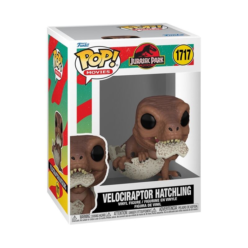 Funko pop! parque jurásico - velociraptor eclosionando