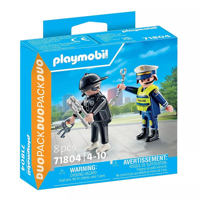 Playmobil duo pack - policía y ladrón Hover Image