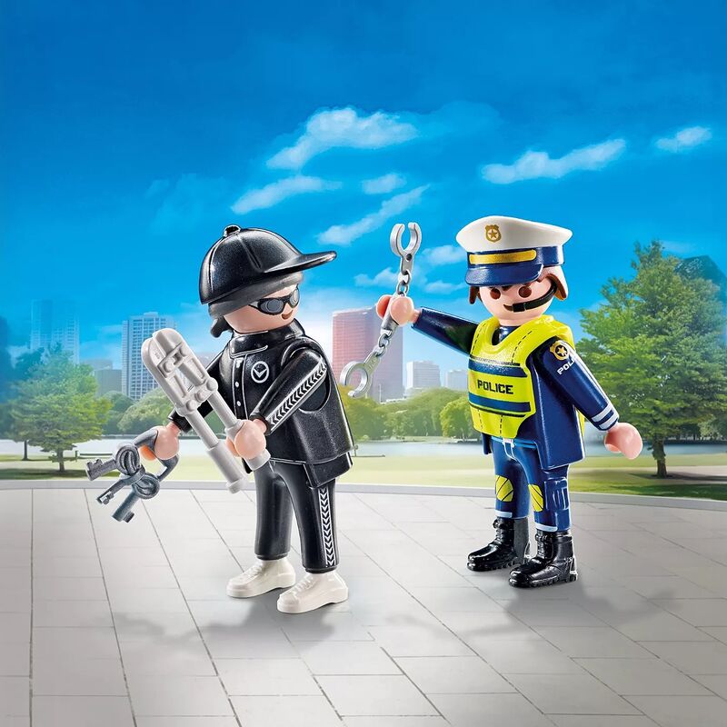 Playmobil duo pack - policía y ladrón