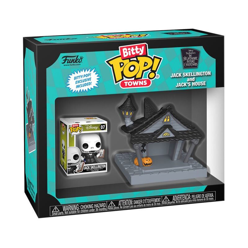 Funko bitty pop! towns: pesadilla antes de navidad - jack skellington con casa de jack
