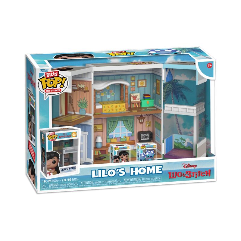 Funko bitty pop! box: disney: lilo y stitch  casa de lilo