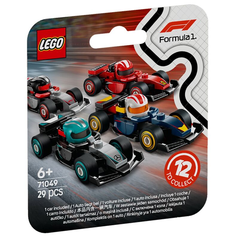 Lego minifiguras: formula 1 - coches de f1 coleccionables