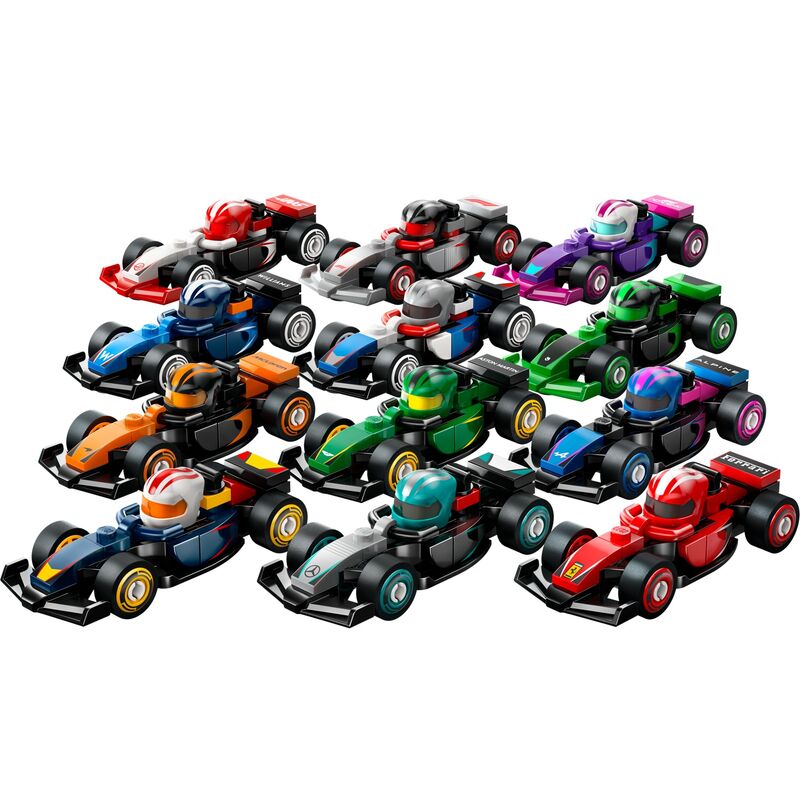 Lego minifiguras: formula 1 - coches de f1 coleccionables