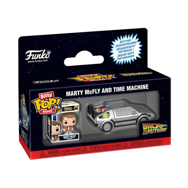 Funko bitty pop! rides: regreso al futuro - marty mcfly con máquina del tiempo Hover Image