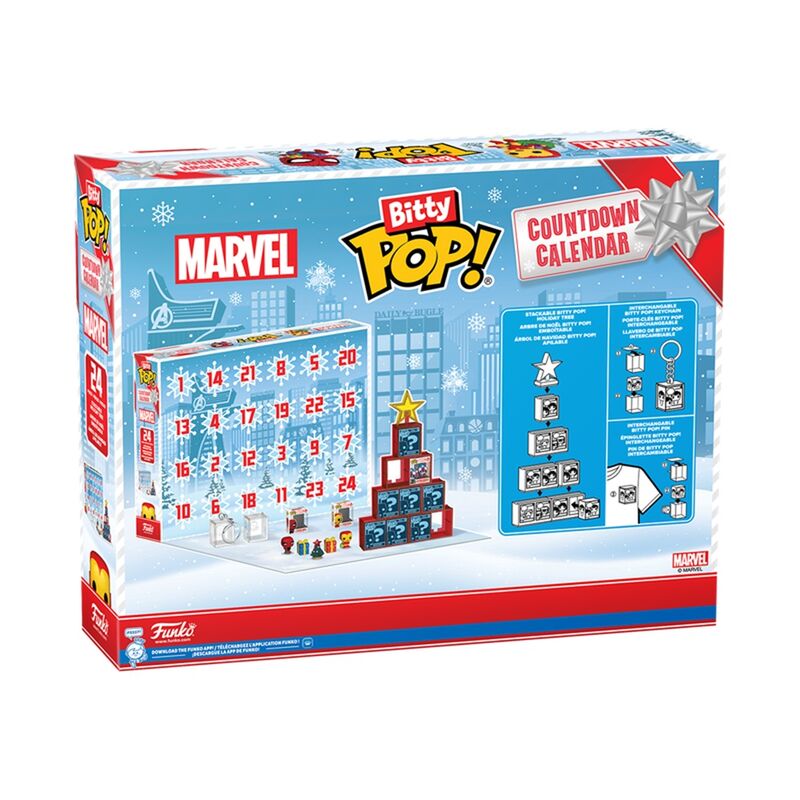 Funko bitty pop! marvel holiday  calendario de adviento
