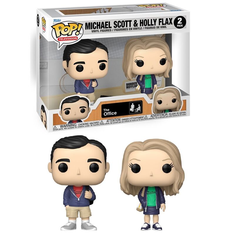 Funko pop! the office  michael scott y holly flax (picnic de empresa) 2 pack