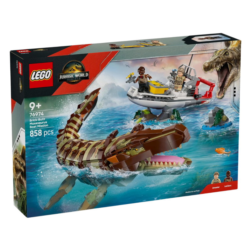Lego jurassic world: misión naval - mosasaurus construible