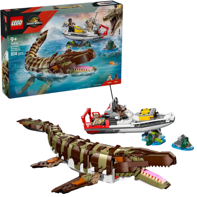 Lego jurassic world: misión naval - mosasaurus construible Main Image