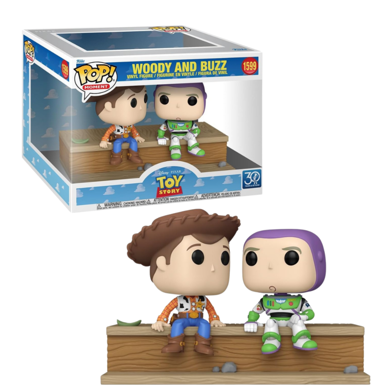 Funko pop! moment: disney toy story 30th - woody con buzz