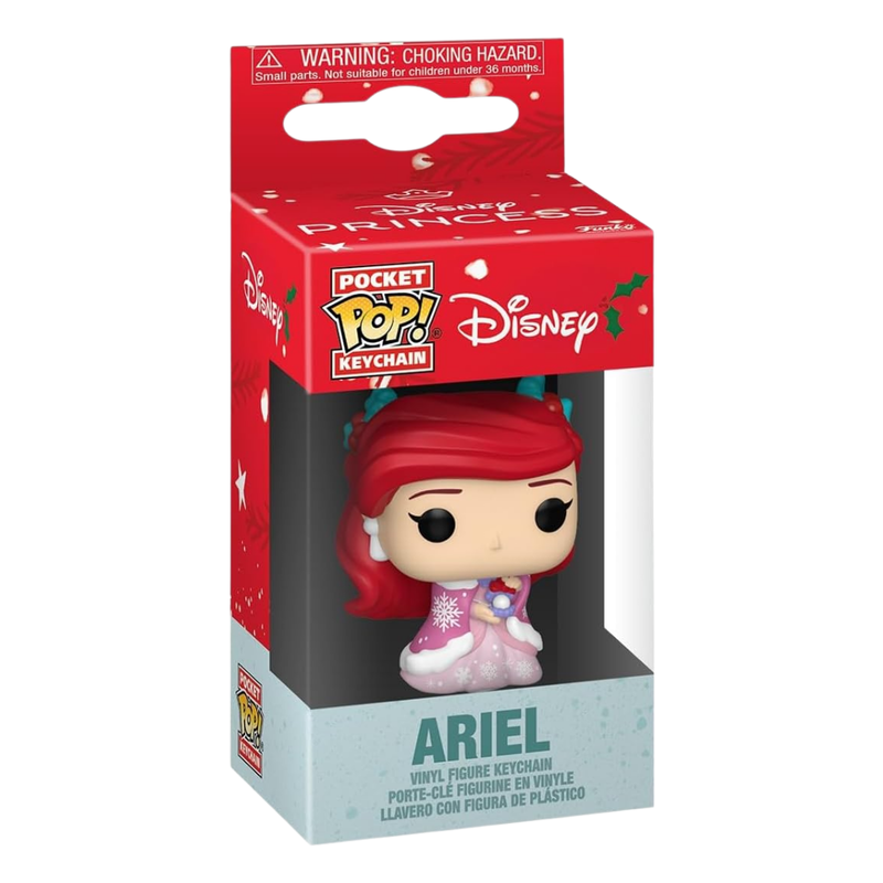 Funko pop! keychain: princesas disney - la sirenita ariel (holiday)