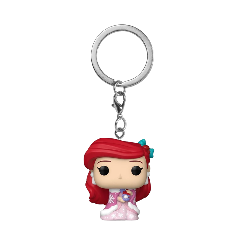 Funko pop! keychain: princesas disney - la sirenita ariel (holiday)