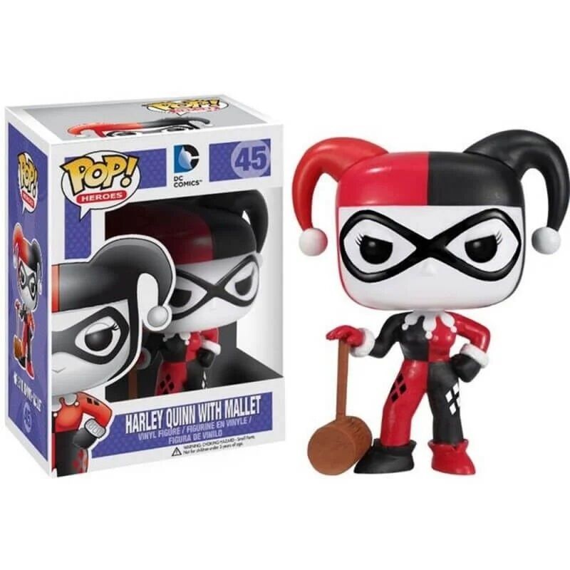 Funko pop! dc comics - harley quinn con mazo