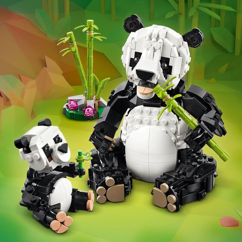 Lego creator: 3en1 - fauna salvaje: familia de pandas