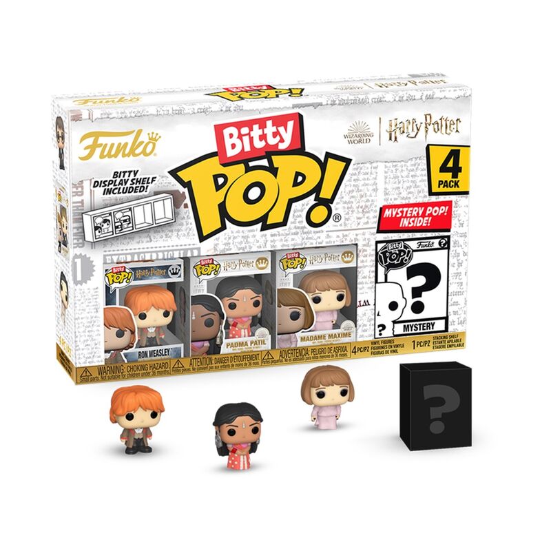 Funko bitty pop! harry potter - ron weasley, padma patil, madame maxime y ?