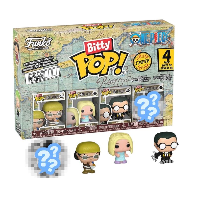 Funko bitty pop! one piece - usopp (pack 4)