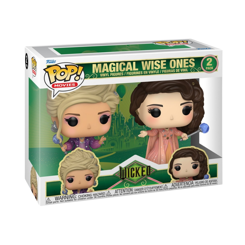 Funko pop! wicked: pack de 2 - mujeres sabias mágicas