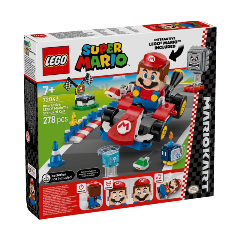 Lego super mario - mario kart interactivo y estandar