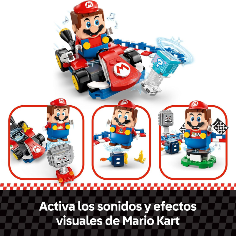 Lego super mario - mario kart interactivo y estandar