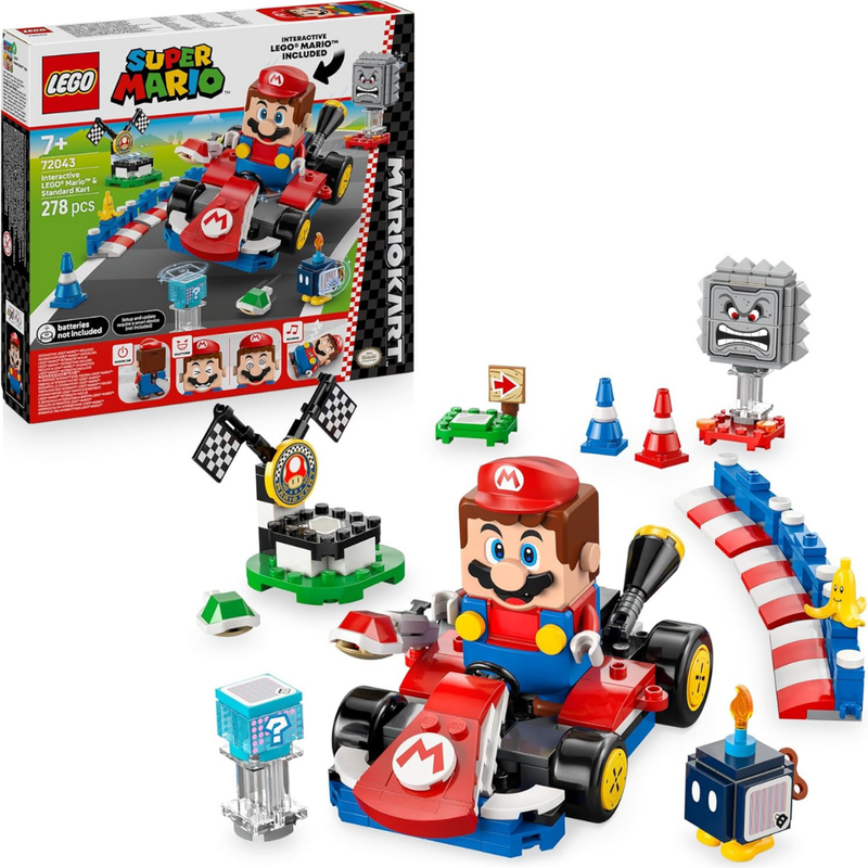 Lego super mario - mario kart interactivo y estandar