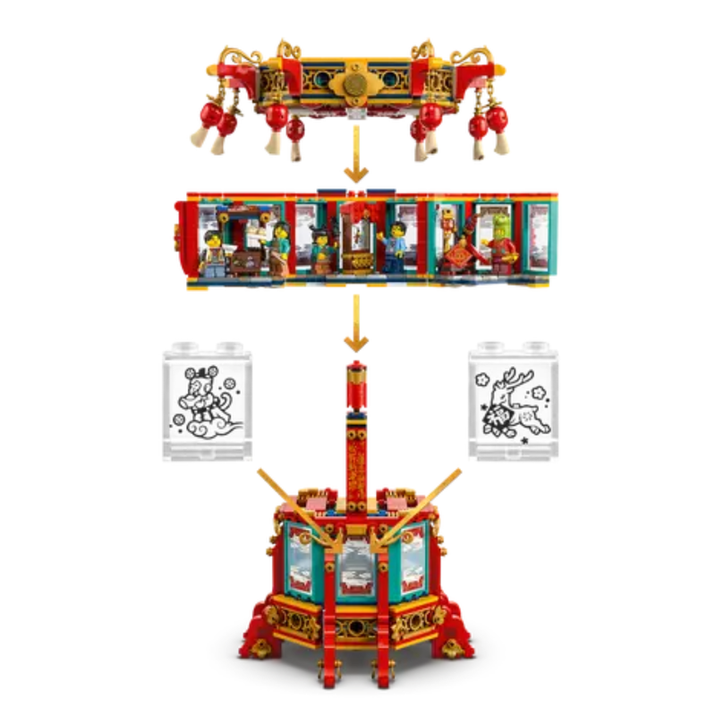 Lego the spring festival - farol chino
