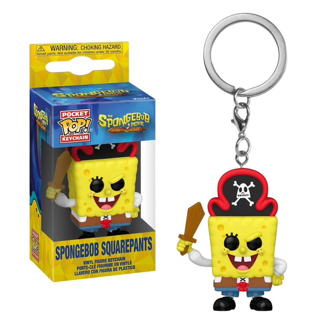 Funko pop! keychain: bob esponja la película - bob esponja pirata Hover Image