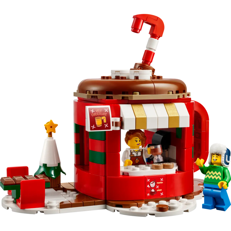 Lego navidad - puesto de chocolate caliente