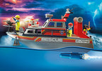 Playmobil - rescate marítimo: rescate de bomberos con barco