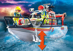 Playmobil - rescate marítimo: rescate de bomberos con barco