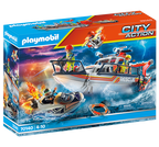 Playmobil - rescate marítimo: rescate de bomberos con barco
