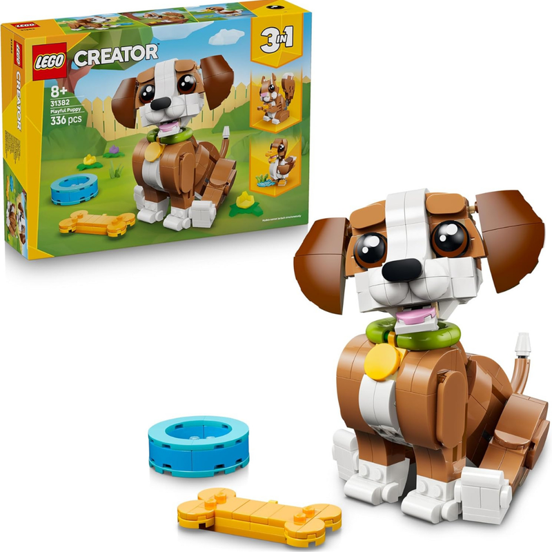 Lego creator 3en1: simpáticos animales - cachorro juguetón