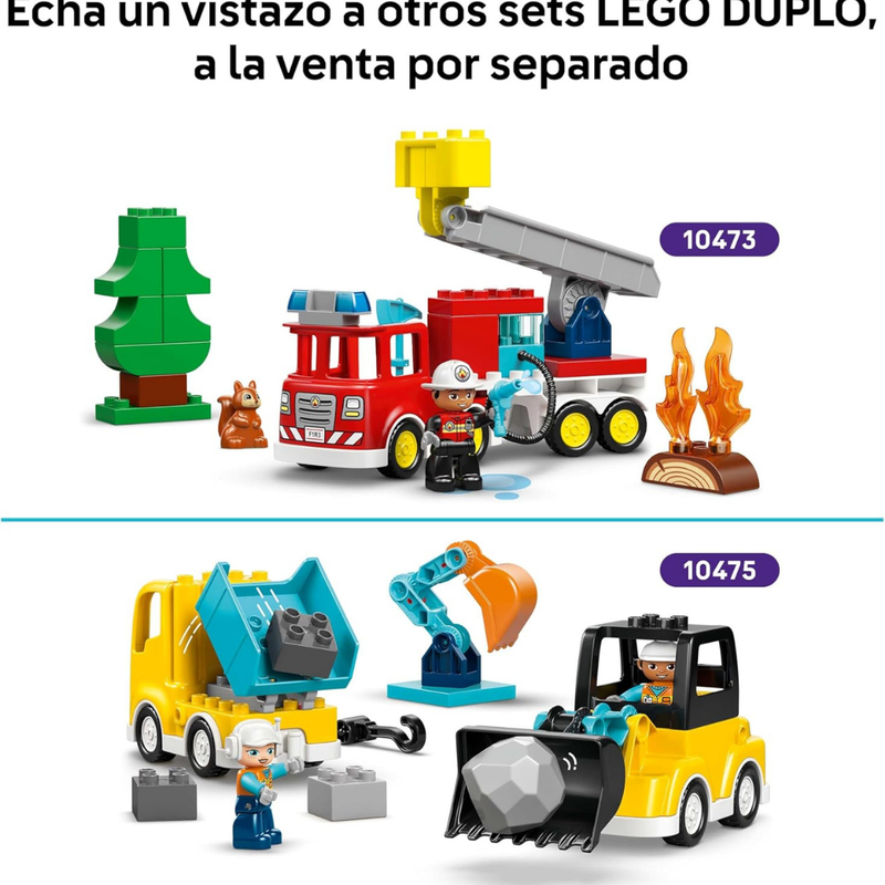 Lego duplo - moto de policía azul